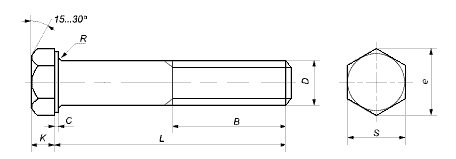     DIN931  20 140 .. 8.8 / 
